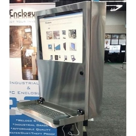 Pc Enclosures Pedestal for PC Defender Stainless Steel Pedestal for PC Defender Stainless Steel